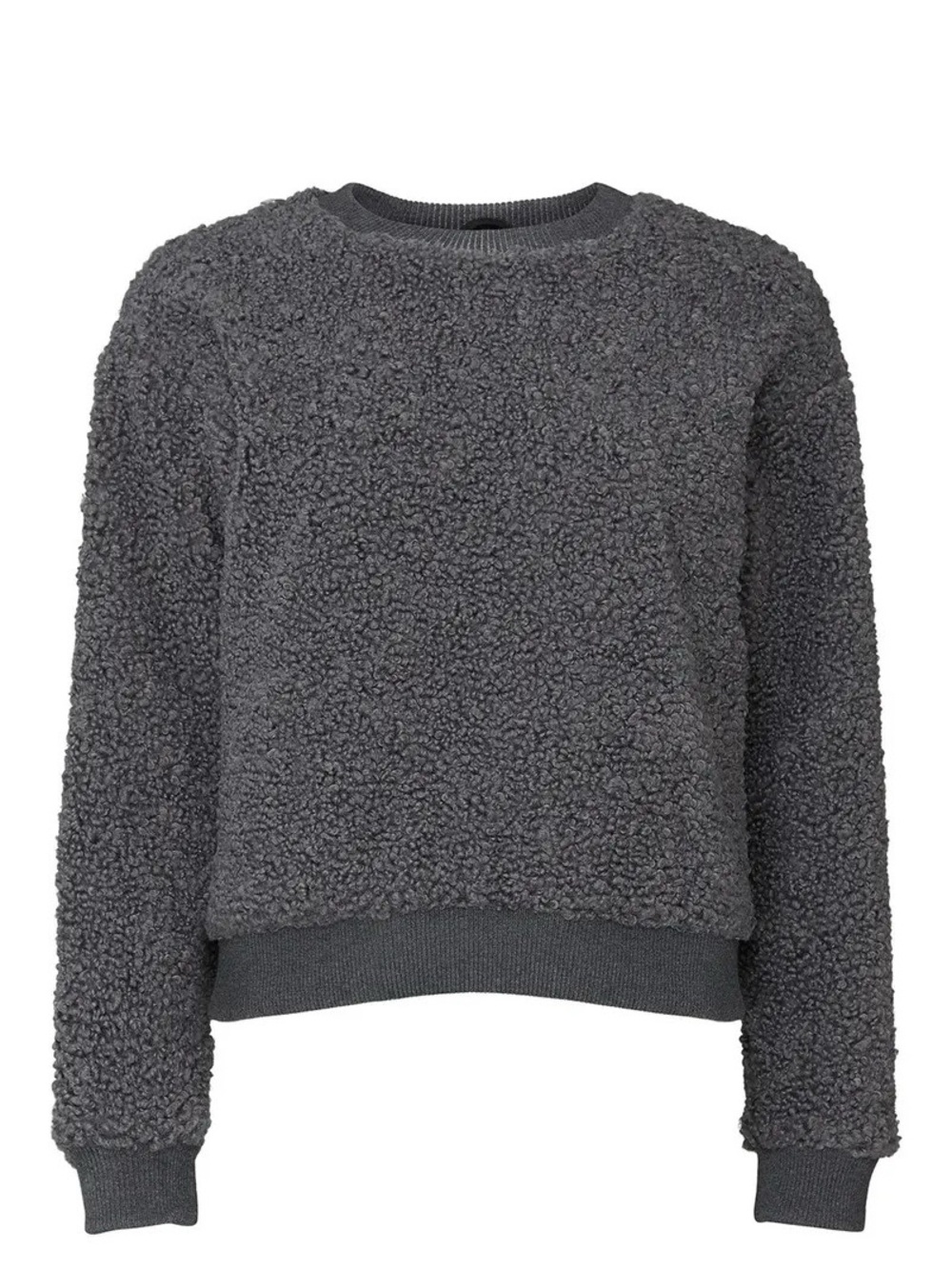 RtA Emma Dark Gray Classic Crewneck Pullover Sweatshirt/Sweater/Jumper